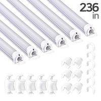236 Inch Soft PVC Cord Raceway Kit, Declu - Cable Deco Plus, Flexible Channel for Easy Cutting and Install, On-Wall Organizer to Cover and Hide Tv Wire (Medium, Light-Gray Tube (White Connector))