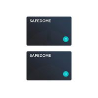 Safedome Classic Bluetooth Tracker Card Multi-Pack: fits Any Wallet, Purse or Bag. The thinnest Bluetooth Card in The World - 2 Pack