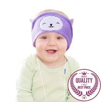 Charlxee Kids Headphones Cozy and Foldable Headphone Headband Toddler Headphones for Air Travel or Home - Purple Llama
