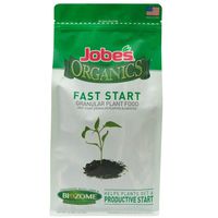 Jobe's Organics 09726 EMW7215080 Fast Start Granular Fertilizer with Biozome, 4-4-2 Org, 4 lb