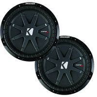 Kicker CompRT package - Two 10" CompRT Subwoofers Dual 2 Ohm 40CWRT102