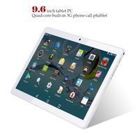 Kivors 3G Touch Tablet 9.6 Inch - Android 5.1-1G RAM + 16GB ROM - 800 x 1280 HD - Dual SIM Card Slots - Dual Camera - WiFi for Kids Adults (9.6 inch, Rosegold)