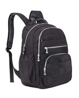 Nylon Casual Daypacks Lightweight Waterproof Laptop Backpack (Black)