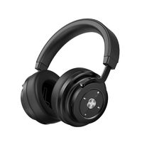 P20 Wireless Bluetooth Headphones Over ear, Deep Bass Black Headset with Mic, Big Comfortable Protein Earpads, 30 Hours Standby Time for Travel, Work with iPhone & Android Cell Phone/PC/TV