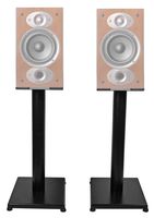 Black 21" Steel Speaker Stands For Polk Audio RTI A1 Bookshelf Speakers
