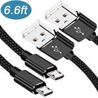 PS4 Controller Charging Cable,SCOVEE Micro USB Android Charger Cord for Xbox One,Sony Playstation 4 Dualshock 4 PS4 Slim/Pro,Samsung Galaxy S7 Edge S6,Note 5,LG,Motorola,Nylon Braided Sync 2 Pack 6ft