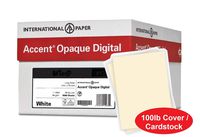 Accent Opaque Cream Colored Cardstock Paper, 100lb Cover, 271 gsm, 18x12 card stock, 4 Ream Case / 700 Sheets, Heavy Cardstock with Super Smooth Finish (121918C)