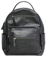 Rawlings Heritage Medium Genuine Leather Backpack Baseball Laptop Sleeve Black