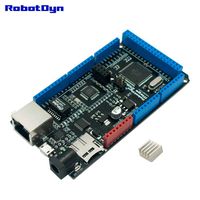 RobotDyn - Mega ETH - Mega 2560 Ethernet W5500 + Micro SD Card Reader/Writer, Compatible for Arduino. Arduino Mega Ethernet Shield w5500 (No PoE).