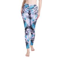 Women Leggings, Neartime Printed Basic Patterned Yoga Pants Workout Fashion Girls Spandex Pants (XL, Blue)