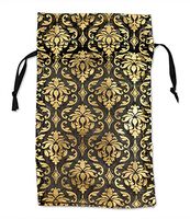 Jewelry Displays & Boxes Organza Drawstring Gift Bag Pouches Damask Gold