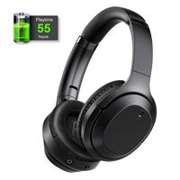 gorsun Active Noise Cancelling Headphones with 55 Hours Playtime, Bluetooth 5.0 Wireless Over Ear Headset with Hi-Fi Deep Bass, Bluetooth ANC Headphones with CVC 8.0 Mic