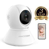 Baby Monitor - Wireless Security Camera, WiFi Camera with Two Way Audio Surveillance Camera Pan Tilt Zoom Night Vision Motion Detect for Indoor Home Shop Office,Support iOS/Android/Windows