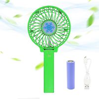 Handheld Fan, Small Portable Personal Mini Desk Table Folding Fan with USB Operated Electric Fan for Office Outdoor Sport Traveling Camping (Green)