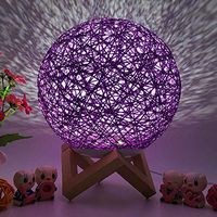Naiflowers USB Charging Night Light Night Lamp 3D Moonlight Lighting Bedside Eyecare Table Desk Moon Lamp for Bedroom, Babyroom, Kids Room, Nurseries