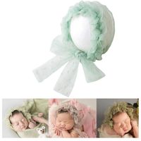 Zeroest Baby Photography Props Lace Hat Photo Shoot Outfits Newborn Girl Costume Infant Luxurious Hats (Green)