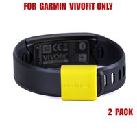 BANDCUFFS Brand Security Loop for Garmin Vivofit; Select Your Color; 2-PACK (Sunny Yellow)