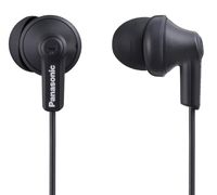 Panasonic ErgoFit In-Ear Earbud Headphones RP-HJE120-KA (Matte Black) Dynamic Crystal-Clear Sound, Ergonomic Comfort-Fit