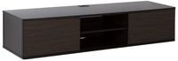 South Shore Floating Wall Mounted Media Console, Chocolate & Zebrano