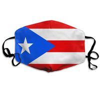 NUNOFOG Flag of Puerto Rico Unisex Safety Masks Washable and Reusable Cleaning Gardening Dust Respirator Mouth Masks for Men Women One Size