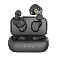 SOUNDPEATS Dual Dynamic Drivers Wireless Earbuds, Bluetooth 5.0 Headphones with Dual Crossovers, APTX Audio CVC Noise Cancellation Built in Mic, in-Ear Earphones with Charging Case, 27 Hours Playtime