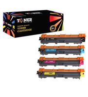 Toner Clinic TC-TN221 TN225 4PK Compatible Laser Toner Cartridge Set for Brother TN-221 TN-225 TN-221BK Black TN-225C Cyan TN-225M Magenta TN-225Y Yellow - 4 Pack Compatible Toner Cartridges