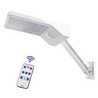 Aqonsie 48 Led Remote Solar Lights Outdoor 180° Adjustable Angle Security Night Light Wireless Motion Sensor Remote Control & 3 Lighting Modes with Mounting Rod for Courtyard Deck Road Home Driveway