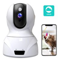 Wireless Security Camera, HD WiFi Security Surveillance IP Camera Home Monitor with Motion Detection Two-Way Audio Night Vision,White