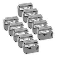 Freshworld Compatible Label Tape Replacement for 12mm 0.47Inch P-touch Brother M Tape MK-231 M231 M-K231 M-231,Black on White,for Brother Label Maker PT-M95,PT-90,PT-80,PT-65,PT-70BM,PT-70SR,PT-85,10P