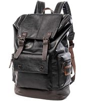Vintage Travel PU Leather Backpack,Laptop Backpack for School College Bookbag Computer,Large Backpack for Men Women YZ11