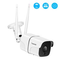 Tovendor Outdoor Security Camera, 1080P WiFi Bullet Cam, CCTV Surveillance System, IP66 Waterproof IP Camera with Two-Way Audio, Night Vision and Cloud Storage, Compatible with iOS/Android/Web