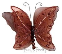 Fairy Glitter Butterfly Wings, Newborn, Baby, Photography prop - Color: BROWN