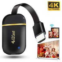 YEHUA WiFi Display Dongle 4K Compatible with Alexa and Assistant Wireless HDMI 5G/ 2.4G Screen Mirroring Adapter for TV Mac iOS Android Windows Support Airplay DLNA Miracast Receiver