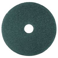 3M 08409 Low-Speed High Productivity Floor Pads 5300, 16-Inch Diameter, Blue, 5/Carton