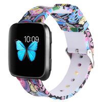 MLQSS Compatible with Versa Bands,Soft Silicone Sport Replacement Accessories Bracelet Wrist Strap Band Compatible with 2019 New Versa Smart Fitness Watch Women Men