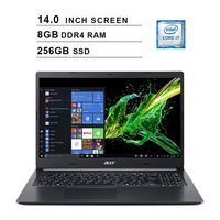 2020 Newest Acer Aspire 5 14 Inch FHD 1080P Laptop (8th Gen Intel 4-Core i7-8565U up to 4.6GHz, 8GB DDR4 RAM, 256GB PCIe SSD, Intel UHD 620, WiFi, Bluetooth, HDMI, Webcam, Windows 10 Home)