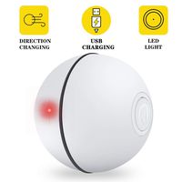 YOFUN Upgraded Smart Ball for Cat,2019 Newest Interactive Cat Toy Ball for Indoor Kitty,USB Rechargeable,Automatic Rolling with Obstacle Avoidance System (White)