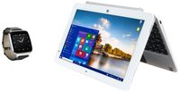 Beantech CORE+ 10.1 Windows 10, 2 in 1 Detachable PC - with Bonus Full Function Beantech Smart Watch (W10046APS+S1CS)