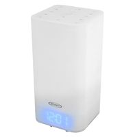 JENSEN JCR-370 Color Changing Mood Lamp Digital Dual Alarm Clock Radio