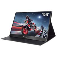 Prechen, USB-C Portable Monitor 15.6 inch 1920x1080 IPS Display Dual USB-C interfaces Compatible for Laptop Cellphone PS3 PS4 Xbox360 Built-in Speaker