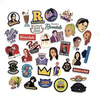 35 pcs Riverdale tv Show Creative DIY Stickers Funny Decorative Cartoon for Cartoon PC Luggage Computer Notebook Phone Home Wall Garden Window Snowboard