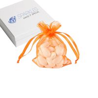 Sparkles Make It Special 25-pcs 4 x 6 Inch Organza Favor Bags Wedding Party Gift Pouches Orange
