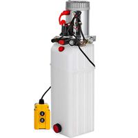 Mophorn 12V Hydraulic Pump Double Acting 3200PSI Hydraulic Pump with 13 Quart Plastic Reservoir, 12V Hydraulic Power Unit