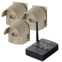 1/4 Mile Hosmart Rechargable Driveway Alarm Wireless Sensor System & Driveway Sensor Alert System Weatherproof Security Outdoor Motion Sensor & Detector