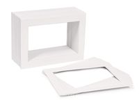 Golden State Art, Pack of 50, Acid-Free White Pre-Cut 5x7 Picture Mat for 4x6 Photo with White Core Bevel Cut Frame Mattes