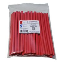 Buy Auto Supply # BAS13802R (50 Count) Red 3:1 Heat Shrink Tubing Dual Wall Adhesive Lined, Automotive & Marine Grade - Size: I.D 1/4" (6.4mm) - 6 Inch Sections