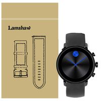 for Movado Connect 2.0 Smartwatch Band, Blueshaw Sport Silicone Replacement Strap for Movado Connect 2.0 Smartwatch 40mm / 42mm (Black)
