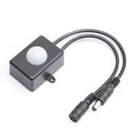 DEVMO PIR Body Infrared Motion Detector Sensor Switch Mini DC 12V 24V LED Strip Automati for LED Strip No Light Control Corridor Bathroom Wardrobe