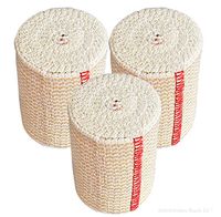 GT Cotton Elastic Bandage Wrap (3" Wide, 3 Pack) with Hook and Loop Fasteners at Both Ends | Latex Free Hypoallergenic Compression Roll for Ankle Knee Wrist Sprains, Foot Elbow Shoulder Head Injuries