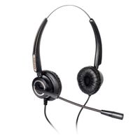 Corded Telephone Headset Binaural with Noise Canceling Mic for Yealink SIP-T19P T20P T21P T22P T26P T28P T32G T41P T38G T42G T46G T48G Avaya 1616 9620 9640 IP Phones